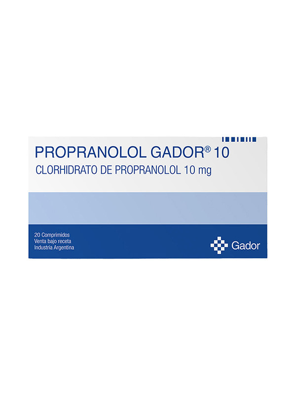 PROPRANOLOL GADOR 10